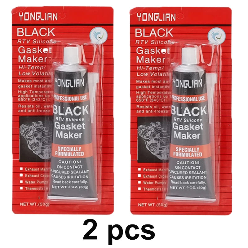 Automotive Gasket Sealant Car Engine Black Silicone-free Sealant Universal Waterproof Oil-resistant Adhesive Glue Repair Sealer