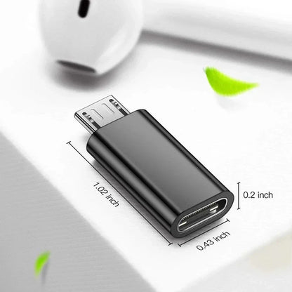 10-1Pcs Micro USB Female To Type C Male Adapter OTG Converter Micro-B To USB-C Connector Phone Charger Cable Adapter For Samsung