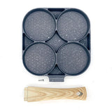 7/4 Cup Smiley Face Pancake Pan 100% Non-stick Griddle Pancake Maker Pancake Crepe Frying Pan Griddle Mini Pancakes Maker