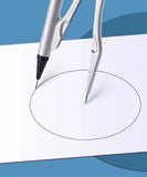 M&G Stainless Steel Compass Set - Geometry Math Tools with Rubber Ruler Carpenter Student Cartography Drawing School Supplies