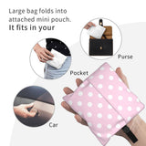 Custom Recycling Classic Black And White Polka Dot Shopping Bag Women Tote Bag Portable Grocery Shopper Bags