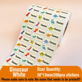 Custom Name Tag Sticker Waterproof Kawaii Stickers Decals Personalized First Name Label for Children School Stationery Bottle
