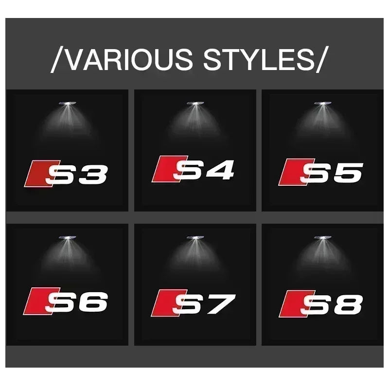 Audi A3 A4 B8 8P 8V A6 C7 A5 Q5 B7 B6 B9 SLINE QUTTRO RS Q3 Q7 S3 S4 S5 S6 S8 Car Door Welcome Light Led HD Projector Lamp