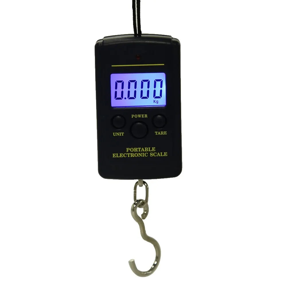 40kg Digital Electronic Scale Without Backlight Bubble Bags Mini Fishing Luggage Travelling Hanging Hook Kitchen Weighing Tools