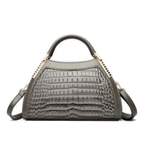 Alligator Patent Leather Shoulder Crossbody Handbags for Women, Luxury Brand Designer Hobo Bags, Two-Layer Sac