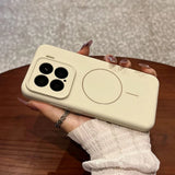 Colorful Liquid Silicone For Magsafe Wireless Charger Magnetic Case for Xiaomi 15 14 Pro 15 Pro Shockproof Soft Cover