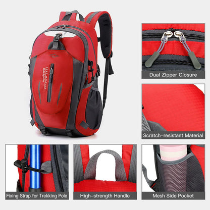 Hiking Backpack 40L Waterproof Lightweight Outdoor Hiking Trekking Daypack Travel Backpack for Men Women