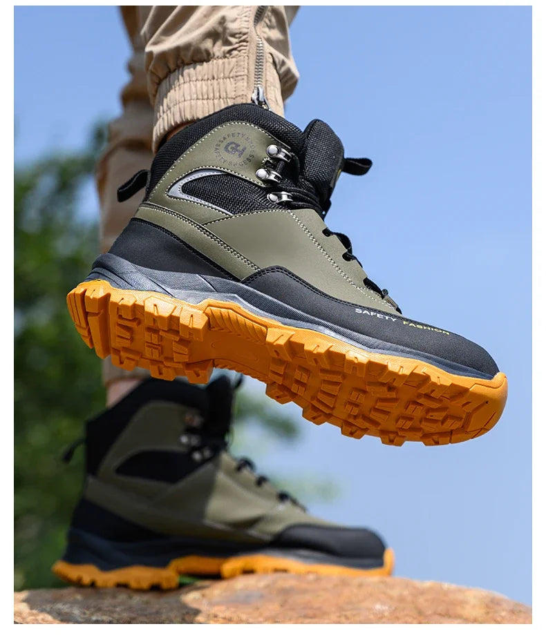 Waterproof Work Safety Boots Men Women Indestructible Anti smash Anti Puncture Work Shoes Protective Men Safety Shoes