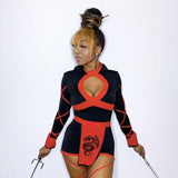 Ninja Cosplay Anime Halloween Costume for Women Adult Cosplay Dragon Ninja Warrior Costume