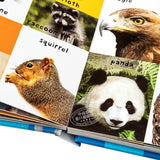 Montessori First 100 English Words Learning Cardboard Book Animals Colors Numbers Language Physical Picture Teaching Aids