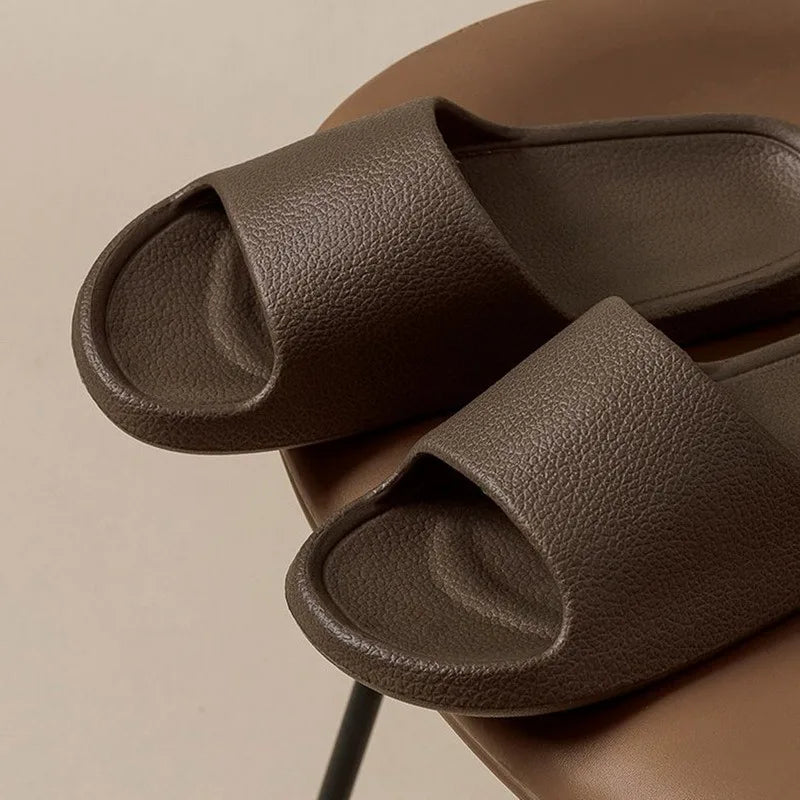 Summer Fashion Slippers Women's Shoes Cloud Slippers For Men Home Flat Sandals Massage Flip Flops Couples Bathroom Indoor Slides