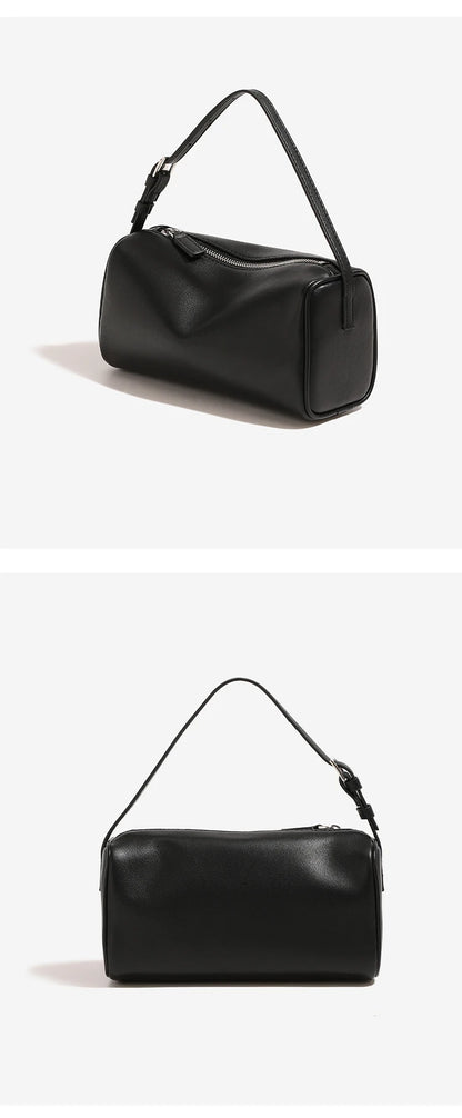 split leather 90s pen bag 2026 new luxury design soft cowhide mini one-shoulder crossbody bag suede fashion ladies handbag