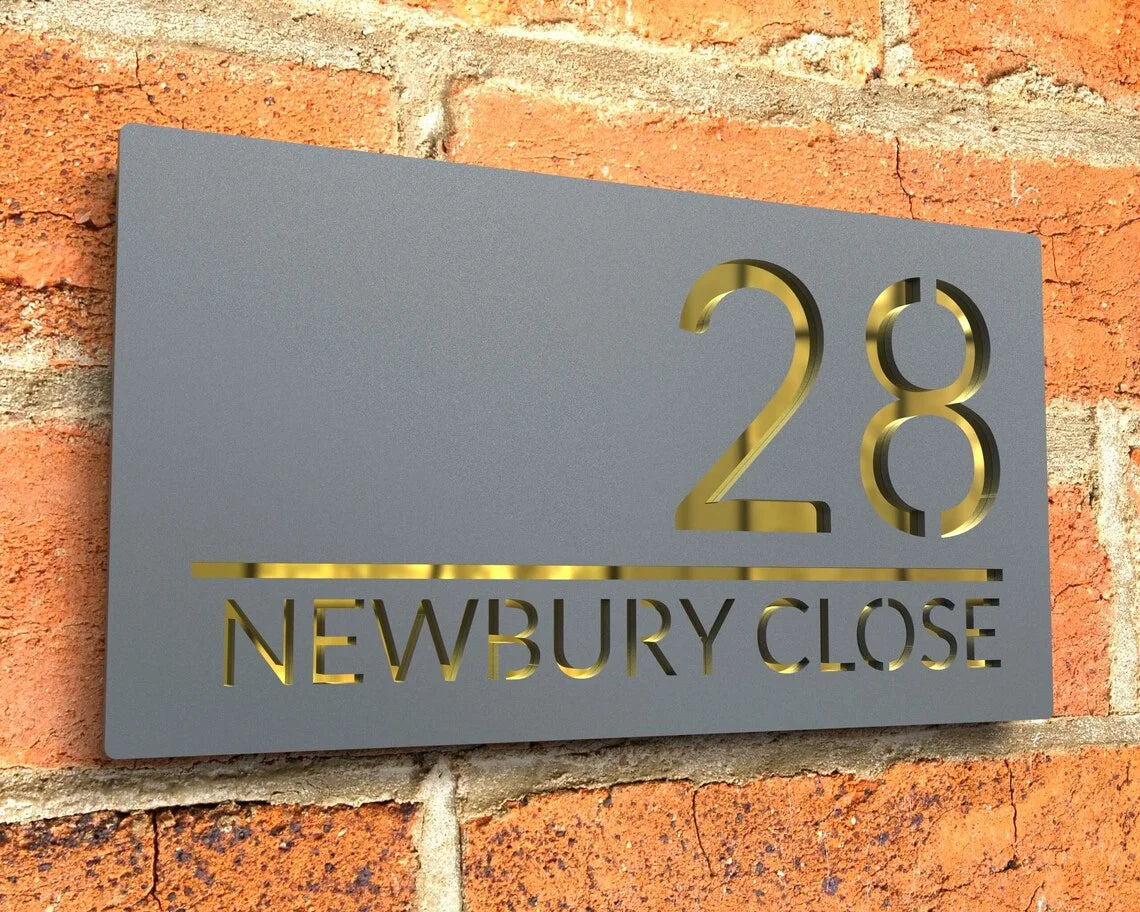Custom Laser Cut 28/40/45cm Acrylic Modern 3D Floating House Number Sign Outdoor Street Name Waterproof Plate Matte Black White