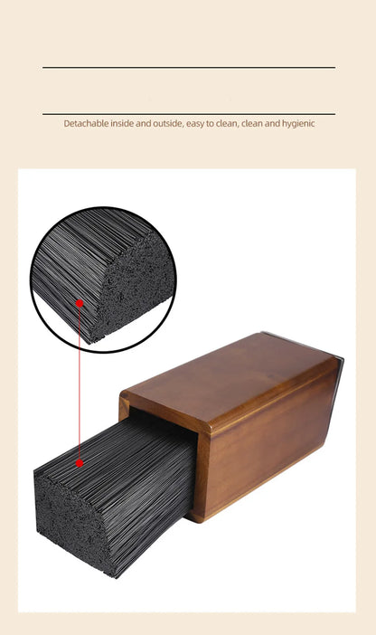 Magnetic Rotating Wood Knife Holder  360° Rotatable Knife Block For  Kitchen Knives Storage With Anti Slip Pad Wood Knife Board