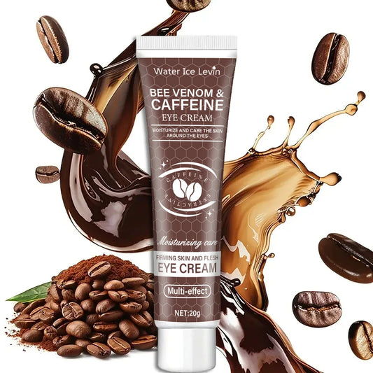 Creme para a área dos olhos com cafeína natural, potente ação hidratante e firmadora (20g), indicado para bolsas e olheiras. Após o uso, promove um efeito lifting na região dos olhos, reduzindo rugas e sinais de envelhe