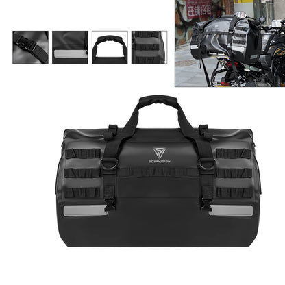 SOYAVISION 20L 50L 70L 80L 100L Motorcycle Waterproof Tail Bag Travel Outdoor Luggage Bag Motorcycle Seat Bag