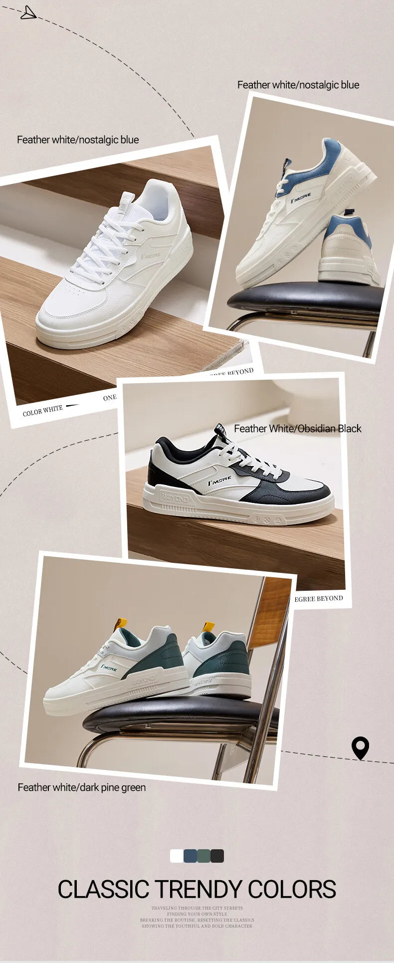 361 Degrees AF1 2.0 Men's Board Shoe Comfortable Versatile Breathable Leisure Lightweight Wear-resistant Male Sneakers 672516629