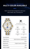 OLEVS 3638 Mens Watch Original Quartz Watch Stainless Steel Waterproof Luminous Large Dial Day Date Watches Luxury Men Box Reloj