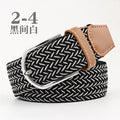 Stretch Woven Belt Unisex Canvas Belts Fashion Casual Student Belt Women Cinturon Male Waistband 105cm
