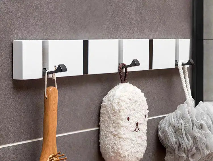 Colgador de llaves de bambú para colgar en la pared, organizador de pared, perchero rectangular, ganchos para abrigos, decoración del hogar, perchero