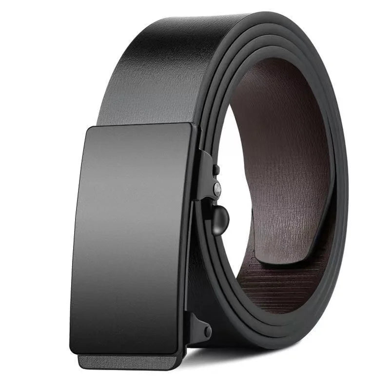 Cinturones de marca famosa para hombre, cinturones de cuero genuino de lujo de calidad, correa de metal con hebilla automática.