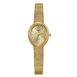 Relogio feminino oval dourado berny de luxo quartzo a prova de agua