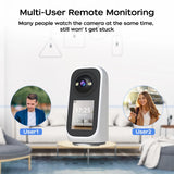 Jooan 2K 3MP PTZ ip Camera Video Call with 2.8Inch LED Screen Baby Cry Sound Detection Security camera AI tracking Baby Monitor