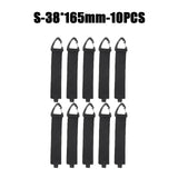 Organizador de cables con hebilla triangular para la gestión de cables de alimentación, nailon, correas resistentes para cables, mangueras, organizador para coche, 10 unidades 