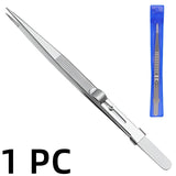 Anti-static Stainless Steel Adjustable Tweezers, Slide Lock Tweezers, Jewelry Making Tool, Electronic Components Repair Tools 