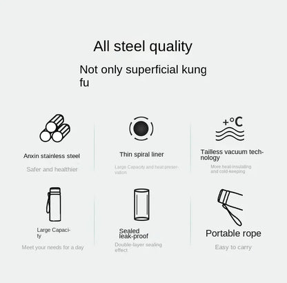1L Thermal Water Bottle Keep Cold and Hot Water Bottle Thermos for Coffee Tea Vacuum Flasks Stainless Steel Thermos Bottle