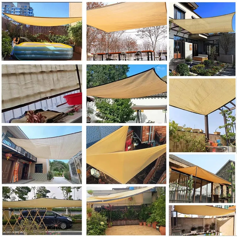 Garden sunshade net, UV protection, outdoor pergola, sunshade, swimming pool sunshade, plant canopy