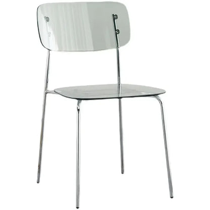Modern Simple Household Transparent Dining Chair Backrest Single Person Leisure Net Red Table Plastic Chair Makeup Chairs  стул