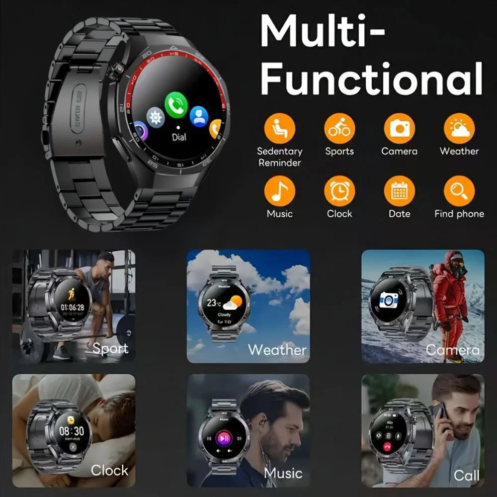 LAXASFIT 2026 New Smart Watch Bluetooth Calling Fitness Tracking Music Playback Health Monitor Smartwatch for Men Women