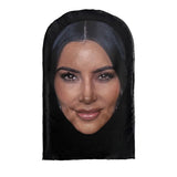 Nova Máscara de Rosto Inteiro Unissex Estilo Kanye/Drake, Impressa em 3D com Malha Elástica – Ideal para Cosplay, Festas e Simulações (Estilo Balaclava)