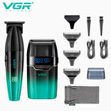 VGR Hair Trimmer Professional Barber Cordless Clipper Electric Hair Cutting Machine Metal Hair Trimmer for Men V-003 V-906 V-308