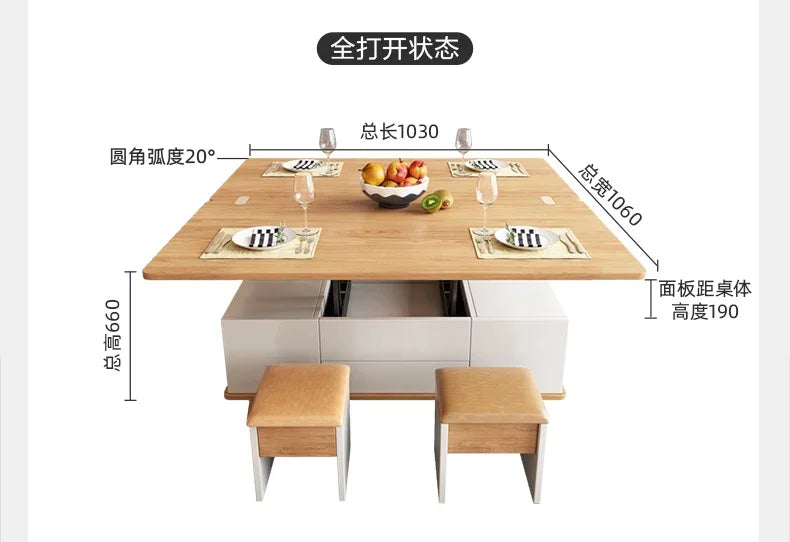 Lift Up Storage Coffee Table Trau White High Modern Nordic Coffee Table Minimalist Apartment Couchtisch Home Furniture