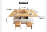Lift Up Storage Coffee Table Trau White High Modern Nordic Coffee Table Minimalist Apartment Couchtisch Home Furniture