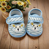 Cute Soft Sole Shoes Anti-slip Breathable First Walker Shoes Cartoon Bear Booties Newborn