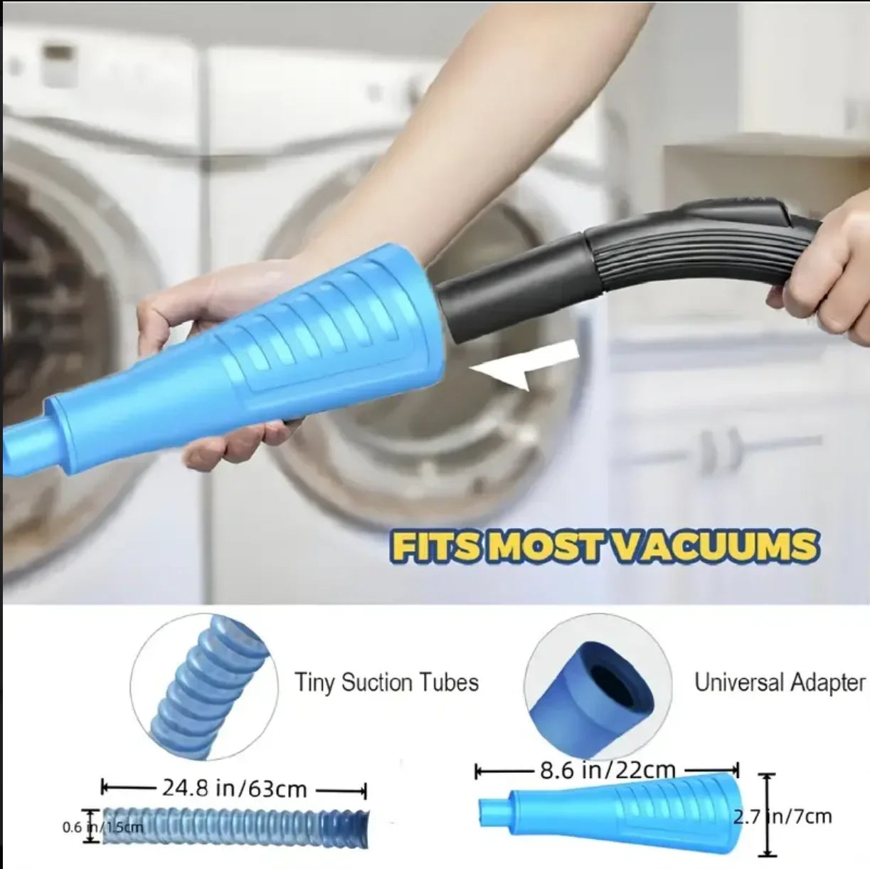 Dryer Vent Cleaner Kit Vacuum Attachment Bendable Dryer Lint Remover Dryer Lint Screen Cleaning Hose