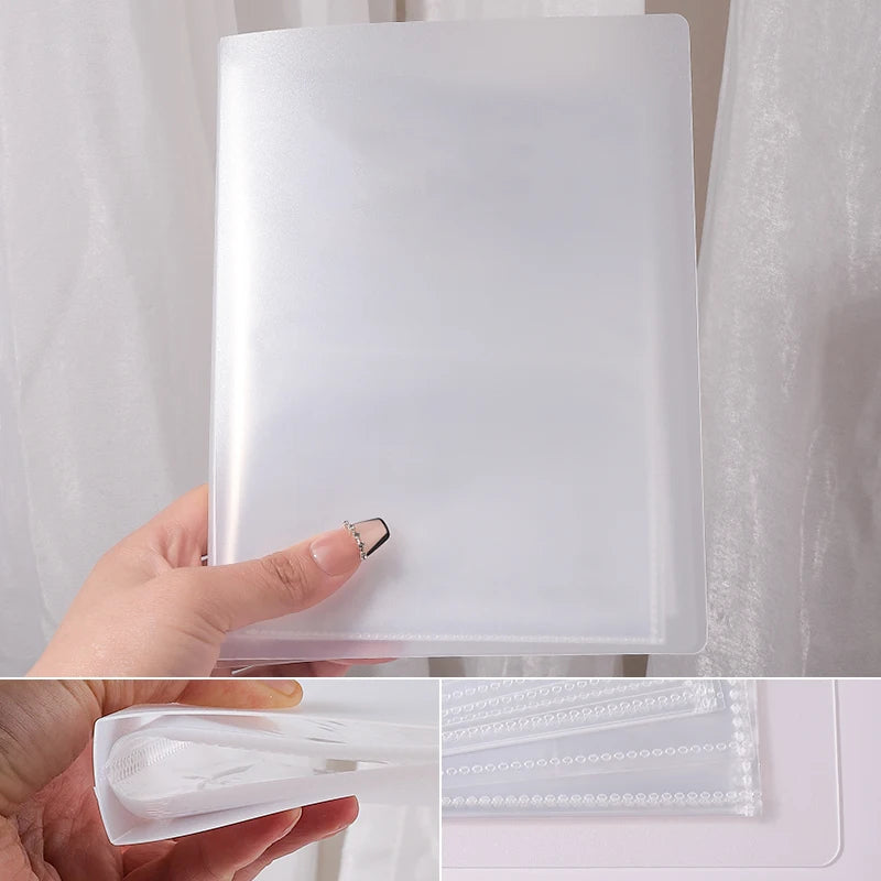 Album for Slides 40/100/120 Slots Album for Nails Stickers Sticker Storage Book Empty Organizer Nail Art Decals Collecting Tools