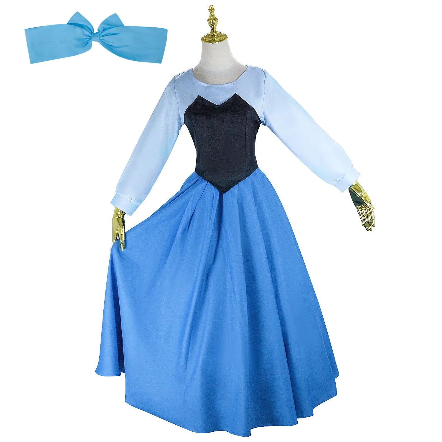 Costume Ariel Dress Gown Cosplay For Girls Women Halloween Carnival Stage Performance Wear Disguise Costumes Adult