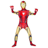 2025 Anime Iron Man Cosplay Costume Superhero Iron Man Boys Girls Jumpsuit Cloak Outfit Halloween Carnival Costumes Jumpsuits