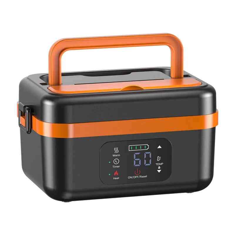 A98I-Cordless Electric Lunch Box, Rechargeable Self-Heating Food Warmer With 16000Mah Battery, For Work/Travel/Car/Office