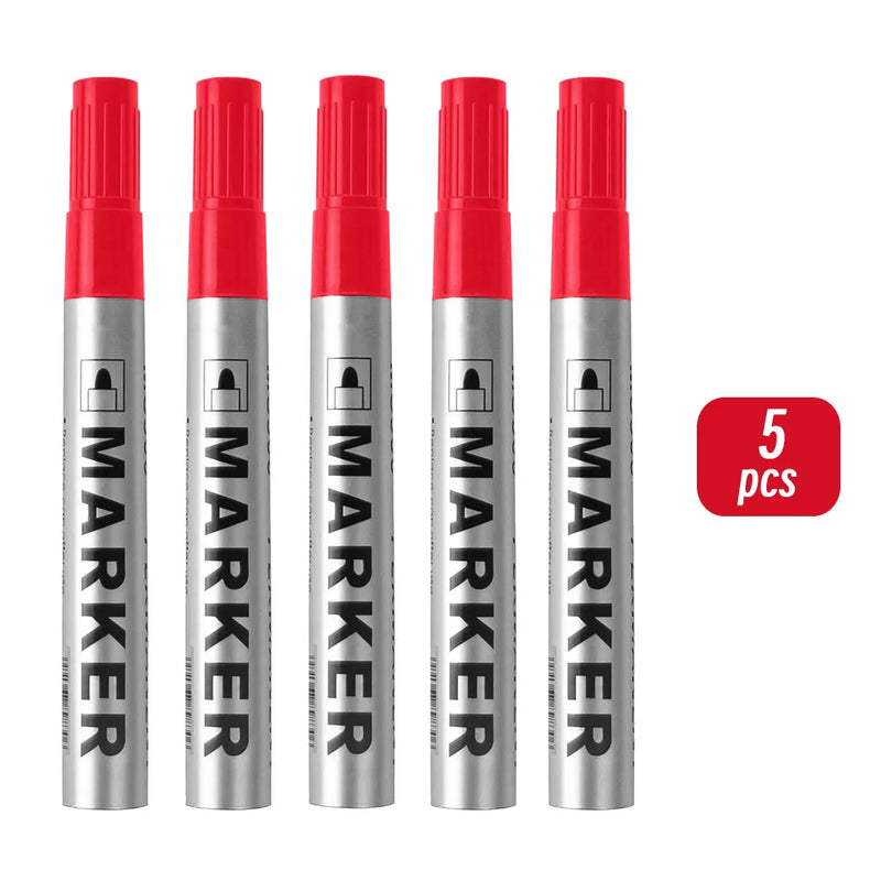 Permanent Paint Marker Pen Waterproof Black Pen for Tyre Oily Markers Quick Drying Signature Pen Stationery Supplies
