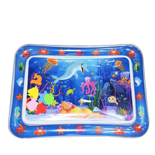 Colchoneta inflable boca abajo Infinno, juguetes premium para bebés, colchoneta de juego acuático para bebés y niños pequeños 