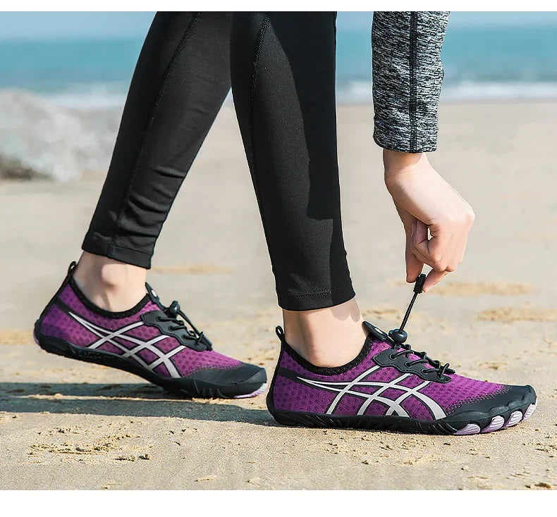 New Men's Hiking Sport Shoes Deep Squat Fitness Shoes Fishing Swimming Wading Shoes Surfing Diving Beach Five-Finger Shoes