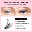 DIY Lashes Extension Kit, Clusters, Bond e Seal, Ferramentas de maquiagem para colagem, cola Acessórios, 200 pcs