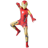 2025 Anime Iron Man Cosplay Costume Superhero Iron Man Boys Girls Jumpsuit Cloak Outfit Halloween Carnival Costumes Jumpsuits