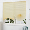Blind for Window Self Adhesive Pleated Blinds Cordless No Drill Fabric Blinds Room Darkening Shades Blackout Shades for Bathroom