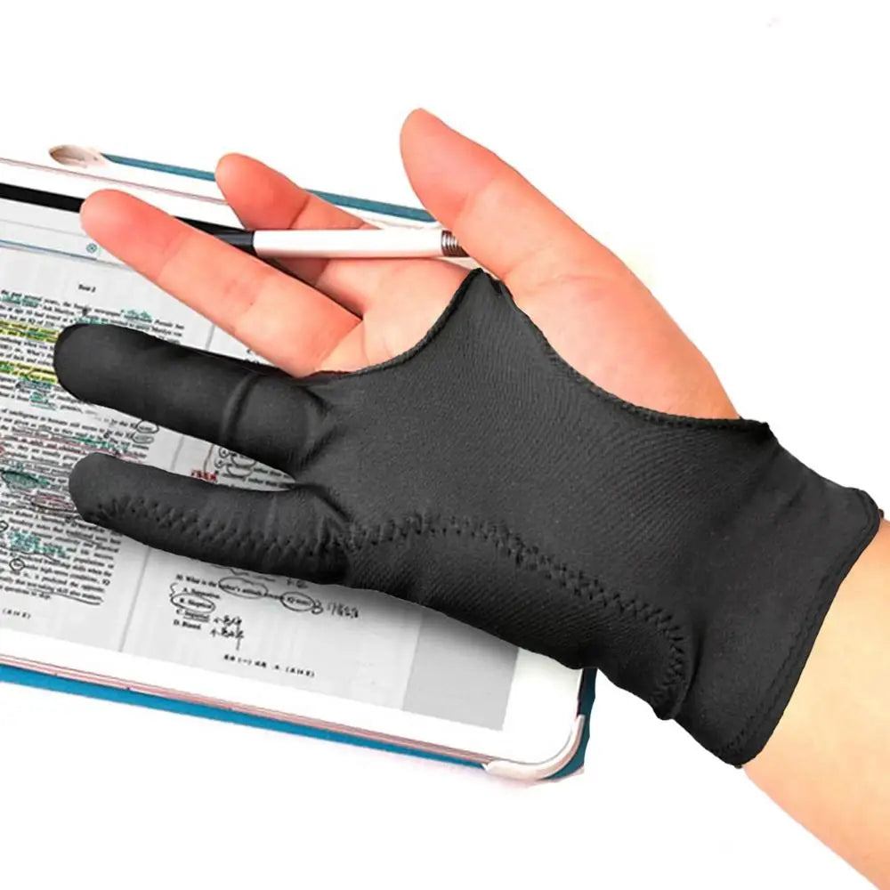 Anti-touch Two-Finger Hand Painting Gloves For Tablet Digital Board Screen Touch Drawing Anti-fouling Oil Painting Art Supplies